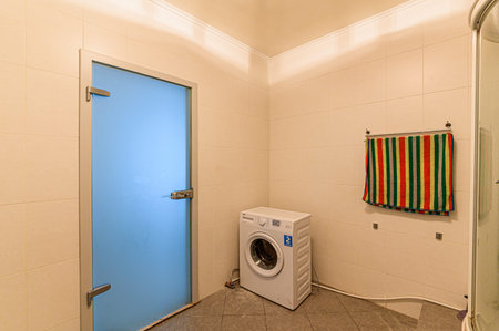 Russia, Moscow- January 27, 2020: interior room apartment modern bright cozy atmosphere. general cleaning, home decoration, preparation of house for saleのeditorial素材