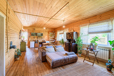 standard interior apartment with sofaの写真素材