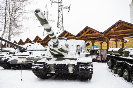 Museum of Technology Vadim Zadorozhnogo - Russia's largest private museum of art (retro cars, motorcycles and military equipment) located near Arkhangelskoye in the Krasnogorsk district of Moscow region, founded in 2005のeditorial素材