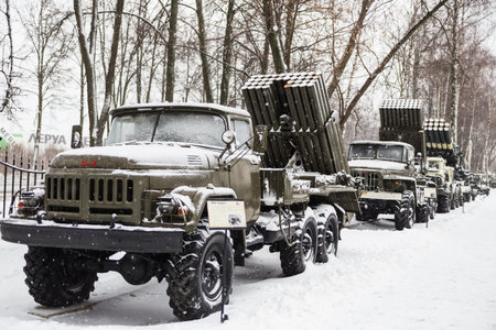 MLRS 9K51 Grad - Soviet multiple launch rocket system (MLRS) 122mm. Designed to engage the open and...