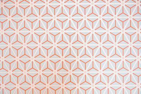 Wallpaper pattern on the wall ornament triangles
