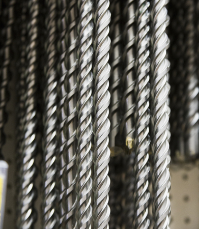 Stainless steel mesh construction materialの写真素材