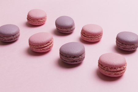 bright fragrant dessert on a bright background sweet treatの写真素材