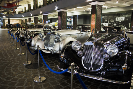 Museum of Technology Vadim Zadorozhnogo - Russia's largest private museum of art Horch. Russia, Moscow, 24 January 2015のeditorial素材