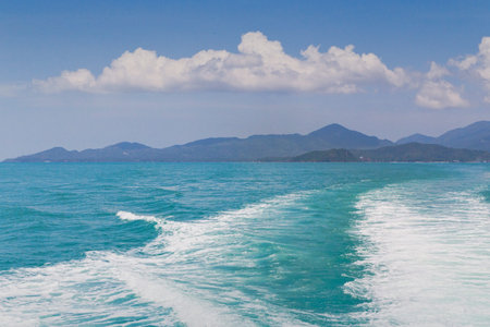 landscape sea journey the wave nature purityの写真素材