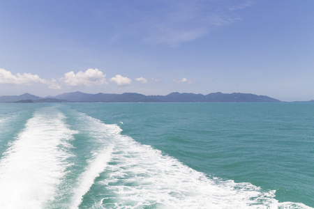 landscape sea journey the wave nature purityの写真素材