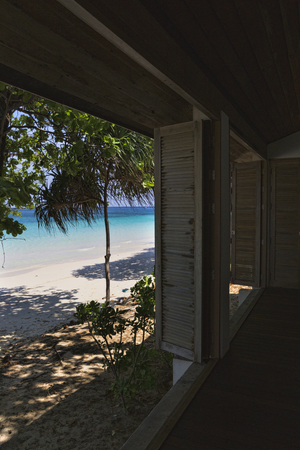 Paradise landscape of white sand Paradise waterの写真素材