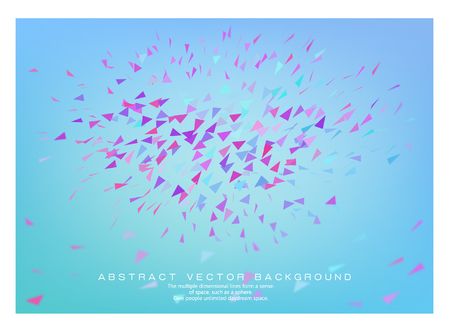 Abstract 3d geometric trianglesのイラスト素材