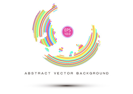 lines composed abstract vector sphere ,abstract vector backgroundのイラスト素材