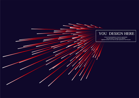 Lines composed of glowing backgroundsのイラスト素材