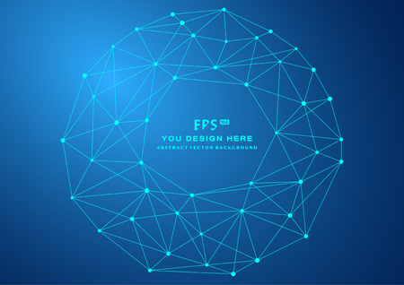 Low polygon mesh sphere high tech  background illustrationのイラスト素材