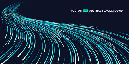 Lines composed abstract glowing backgroundsのイラスト素材