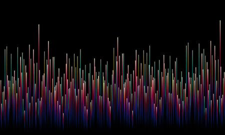 Lines composed of glowing backgrounds, abstract vector background