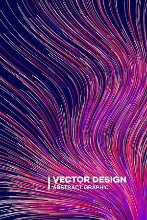 Abstract colorful lines vector background, stylish color background illustrationのイラスト素材