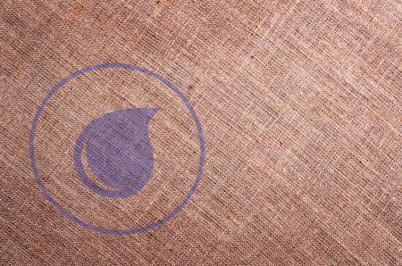 Stamp on sacking transportation of goods. Design concept. Copy of the space.の写真素材