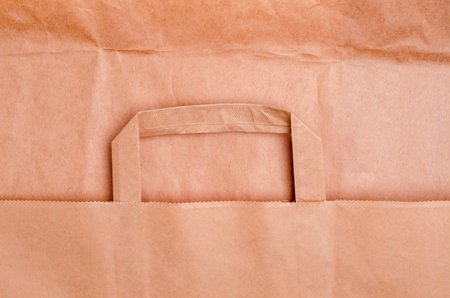 Background made of craft paper. Abstract texture. Design concept. Copy space for the text. Flat layout, top view.の写真素材