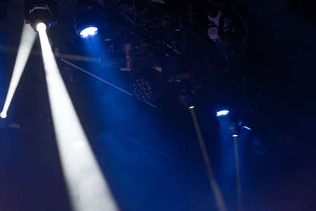abstraction - dim lighting of the concert stageの写真素材