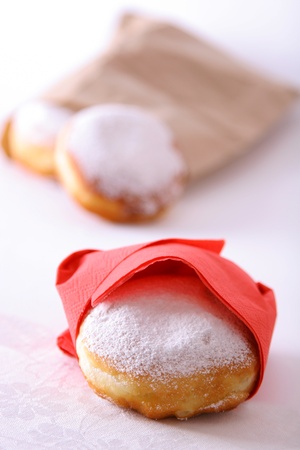 Fresh doughnut to take awayの写真素材