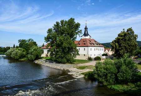 castle in Dob?ichovice in Central Bohemia on the banks of the river Berounkaのeditorial素材
