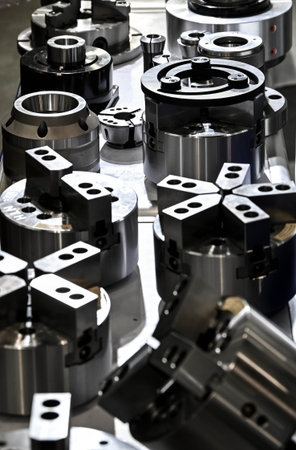 steel workpieces created by industrial machining