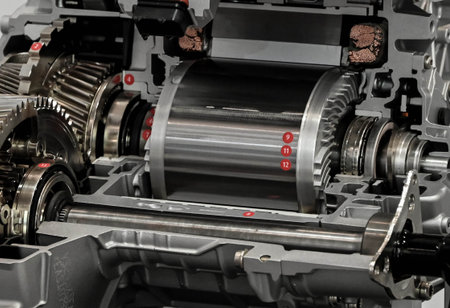 gears inside a machine tool intended for industrial machining