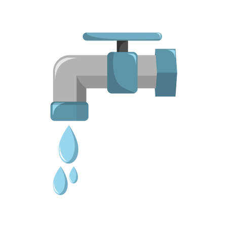 water faucet illustration dripping waterのイラスト素材