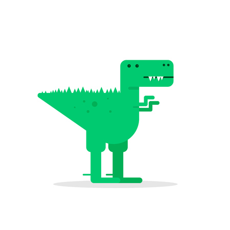 Flat illustration of dinosaurのイラスト素材