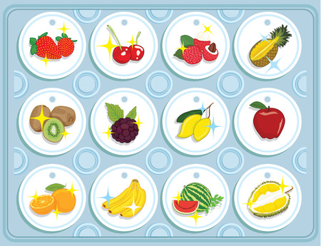fruit vector,mixedのイラスト素材