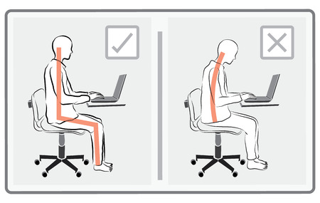 human  sitting play computer vectorのイラスト素材