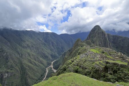 The Machu Picchu in the Peruの写真素材