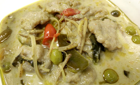 Thai Green Curry spicy Thai food famous deliciousの写真素材