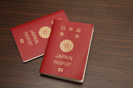 Japanese passportの写真素材