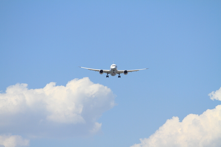 Landing airplaneの写真素材