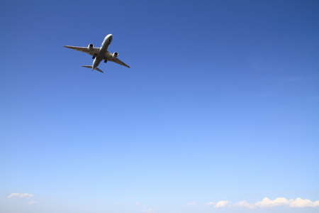 Landing airplaneの写真素材