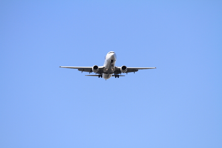 Landing airplaneの写真素材