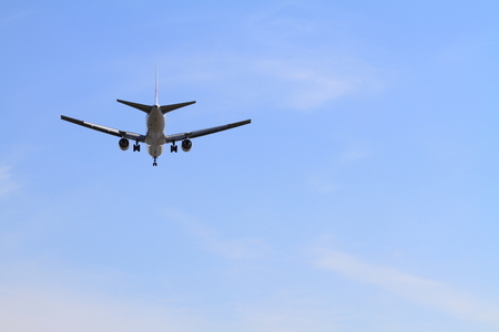 Landing airplaneの写真素材