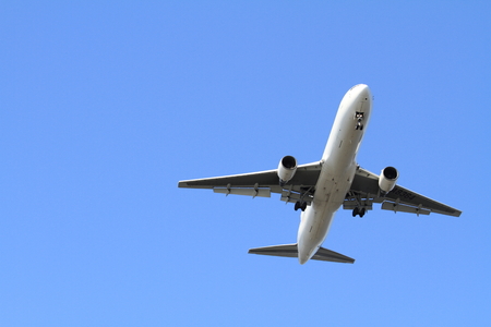 Landing airplaneの写真素材