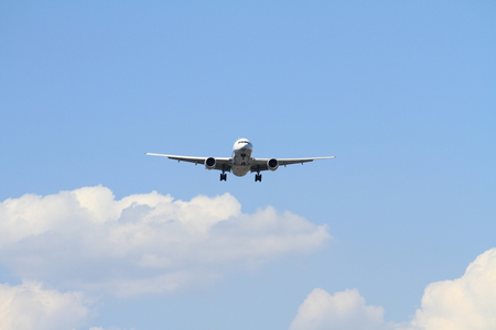 Landing airplaneの写真素材