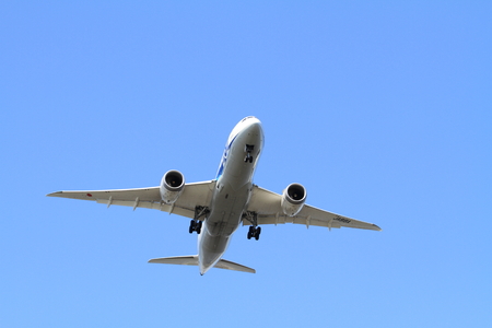 Landing airplaneの写真素材