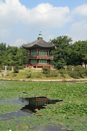 Gyeongbokgung in Seoul, Koreaの写真素材