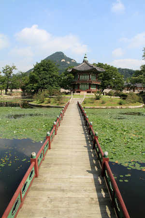 Gyeongbokgung in Seoul, Koreaの写真素材
