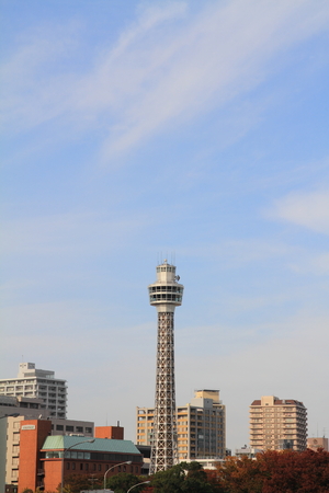 Yokohama marine towerのeditorial素材