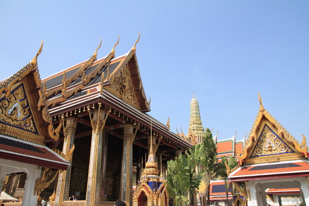 Wat Phra Kaew in Bangkokの写真素材
