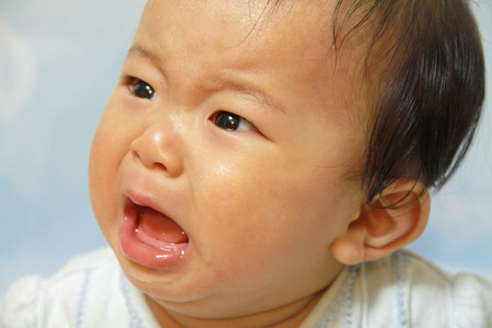 Crying baby (Japanese boy)の写真素材