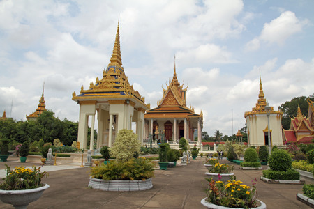 Silver Pagoda in Phnom Penh, Cambodiaのeditorial素材