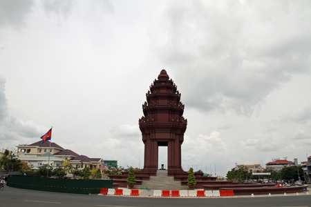 Independence Monument in Phnom Penh, Cambodiaのeditorial素材