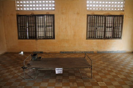 Tuol Sleng Genocide Museum in Phnom Penh, Cambodiaのeditorial素材