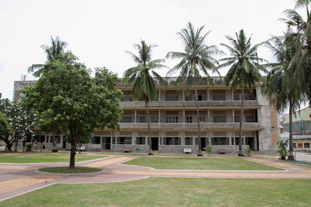 Tuol Sleng Genocide Museum in Phnom Penh, Cambodiaのeditorial素材