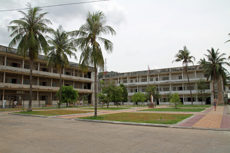 Tuol Sleng Genocide Museum in Phnom Penh, Cambodiaのeditorial素材