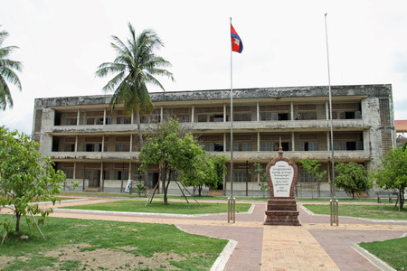 Tuol Sleng Genocide Museum in Phnom Penh, Cambodiaのeditorial素材